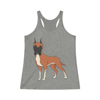 Great Dane Women's Tri-Blend Racerback Tank