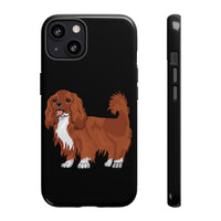 Ruby Cavalier King Charles Spaniel Tough Cases, Matte/Glossy, Outer Shell, 2 Layer Case For Protection, Over 30 Cases!!