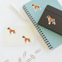 Boxer Sticker Sheets, 2 Image Sizes, 3 Image Surfaces, Water Resistant Vinyl, FREE Shipping, Made in USA!!