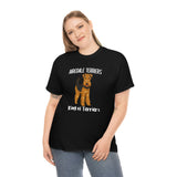 Airedale Terrier Unisex Heavy Cotton Tee, S - 5XL, 14 Colors, Light Fabric, FREE Shipping, Made in USA!!