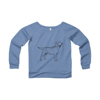 Labrador Retriever Women's Sponge Fleece Wide Neck Sweatshirt