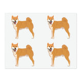 Shiba Inu Sticker Sheets, 2 Sizes, Vinyl Sticker Sheet, Water Resistant Vinyl, Indoor/Outdoor, FREE Shipping, Made in USA!!