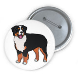 Bernese Mountain Dog Custom Pin Buttons