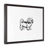 Shih Tzu Horizontal Framed Premium Gallery Wrap Canvas