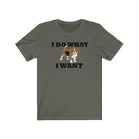 I do what I want Beagle Unisex Jersey Short Sleeve Tee