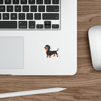 Dachshund Die-Cut Stickers, Water Resistant Vinyl, 5 Sizes, Matte Finish, Indoor/Outdoor, FREE Shipping, Made in USA!!