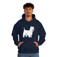 West Highland White Terrier Unisex Heavy Blend™ Hooded Sweatshirt, S - 5XL, Cotton/Polyester, FREE Shipping, Made in USA!!