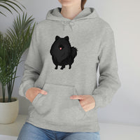 Black Pomeranian Unisex Heavy Blend™ Hooded Sweatshirt, S - 3XL, 6 Colors, Cotton/Polyester, FREE Shipping, Made in USA!!