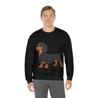 Dachshund Unisex Heavy Blend™ Crewneck Sweatshirt, S - 2XL, 14 Colors, Cotton/Polyester, Medium Fabric, FREE Shipping, Made in USA!!