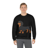Dachshund Unisex Heavy Blend™ Crewneck Sweatshirt, S - 2XL, 14 Colors, Cotton/Polyester, Medium Fabric, FREE Shipping, Made in USA!!