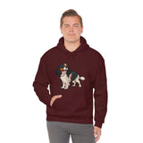 Tricolor Cavalier King Charles Spaniel Unisex Heavy Blend Hooded Sweatshirt, S - 5XL, 12 Colors, FREE Shipping, Made in Usa!!