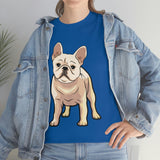 French Bulldog Unisex Heavy Cotton Tee, S - 5XL, 12 Colors, Light Fabric, FREE Shipping, Made in USA!!