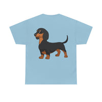 Dachshund Unisex Heavy Cotton Tee, S - 5XL, 12 Colors, Light Fabric, FREE Shipping, Made in USA!!