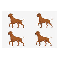 Rhodesian Ridgeback Sticker Sheets, 2 Sizes, Water Resistant Vinyl, Indoor/Outdoor, FREE Shipping, Made in USA!!
