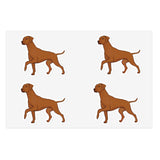 Rhodesian Ridgeback Sticker Sheets, 2 Sizes, Water Resistant Vinyl, Indoor/Outdoor, FREE Shipping, Made in USA!!