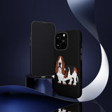 Basset Hound Tough Cases, 33 Sizes, Google, Samsung, iPhone, Matte or Glossy, Impact Resistant, Dual Layer Case, FREE Shipping, Made in USA!!