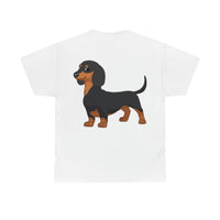 Dachshund Unisex Heavy Cotton Tee, S - 5XL, 12 Colors, Light Fabric, FREE Shipping, Made in USA!!