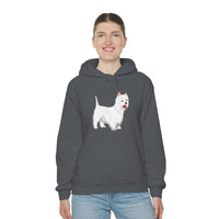 West Highland White Terrier Unisex Heavy Blend™ Hooded Sweatshirt, S - 5XL, Cotton/Polyester, FREE Shipping, Made in USA!!