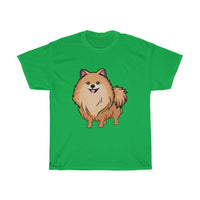 Pomeranian Unisex Heavy Cotton Tee, Made in USA