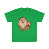 Pomeranian Unisex Heavy Cotton Tee, Made in USA