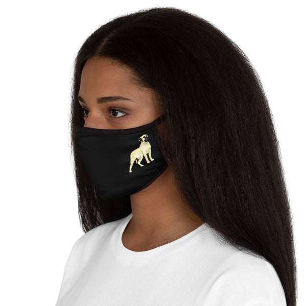 Mastiff Fitted Polyester Face Mask, 2 Layers of Cloth, Filter Pocket Between, Ear Loops, Shaped Form, One Size, Made in the USA!!