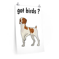 Brittany Dog Premium Matte vertical posters, 7 Sizes, Can be Customized, Made in the USA!!