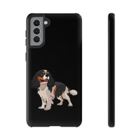 Tricolor Cavalier King Charles Spaniel Tough Cell Phone Cases, Glossy/Matte, Google, Samsung, iPhone, FREE Shipping, Made in USA!!