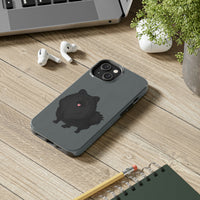 Black Pomeranian Tough Phone Cases, Case-Mate, iPhone, Impact Resistant, Glossy Finish, Wireless Charging, FREE Shipping, Made in USA!!