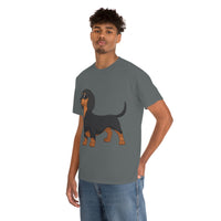 Dachshund Unisex Heavy Cotton Tee, S - 5XL, 12 Colors, Light Fabric, FREE Shipping, Made in USA!!
