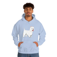 West Highland White Terrier Unisex Heavy Blend™ Hooded Sweatshirt, S - 5XL, Cotton/Polyester, FREE Shipping, Made in USA!!