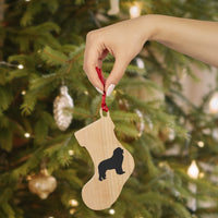 Newfoundland Wooden Ornaments, 6 Shapes, Solid Wood, Magnetic Back, Comes with Red Ribbon, FREE Shipping, Made in USA!!