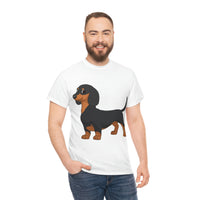 Dachshund Unisex Heavy Cotton Tee, S - 5XL, 12 Colors, Light Fabric, FREE Shipping, Made in USA!!