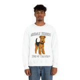 Airedale Terrier Unisex Heavy Blend Crewneck Sweatshirt, S - 3XL, 6 Colors, Loose Fit, FREE Shipping, Made in USA!!