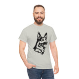 German Shepherd Unisex Heavy Cotton Tee, S - 5XL, 100% Cotton, Light Fabric, 8 Colors, FREE Shipping, Made in USA!!