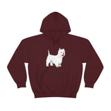 West Highland White Terrier Unisex Heavy Blend™ Hooded Sweatshirt, S - 5XL, Cotton/Polyester, FREE Shipping, Made in USA!!