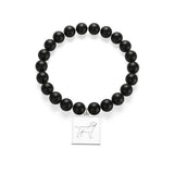 Labrador Retriever Matte Onyx Bracelet