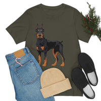 Doberman Pinscher Unisex Jersey Short Sleeve Tee