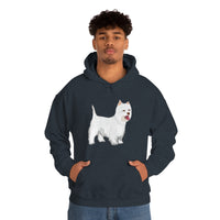 West Highland White Terrier Unisex Heavy Blend™ Hooded Sweatshirt, S - 5XL, Cotton/Polyester, FREE Shipping, Made in USA!!