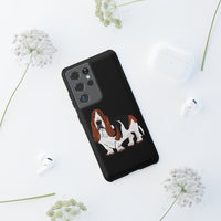 Basset Hound Tough Cases, 33 Sizes, Google, Samsung, iPhone, Matte or Glossy, Impact Resistant, Dual Layer Case, FREE Shipping, Made in USA!!