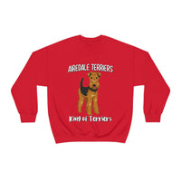 Airedale Terrier Unisex Heavy Blend Crewneck Sweatshirt, S - 3XL, 6 Colors, Loose Fit, FREE Shipping, Made in USA!!