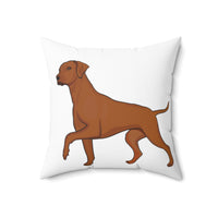 Rhodesian Ridgeback Spun Polyester Square Pillow, Double Sided Print, Polyester Cover and Pillow, FREE Shipping, Made in USA!!