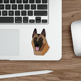 Belgian Malinois Die-Cut Stickers, Water Resistant Vinyl, 5 Sizes, Matte Finish, Indoory/Outdoor, FREE Shipping, Made in USA!!