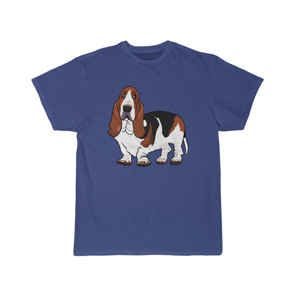 Basset Hound Men's Short Sleeve Tee, S - 5XL, 11 Colors, Cotton, FREE Shipping, Made in USA!!