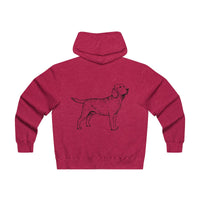 Labrador Retriever Hoodies, Men's Lightweight Zip Hooded Sweatshirt