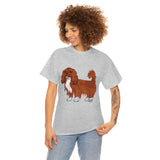 Ruby Cavalier King Charles Spaniel Unisex Heavy Cotton Tee, 12 Colors, S - 5XL, 100% Cotton, FREE Shipping, Made in USA!!