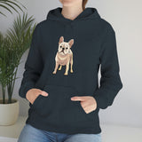 French Bulldog Unisex Heavy Blend Hooded Sweatshirt, S - 5XL, 12 Colors, FREE Shipping, Made in USA!!