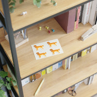 Golden Retriever Sticker Sheets, 2 Image Sizes, 3 Image Surfaces, Water Resistant Vinyl, FREE Shipping, Made in USA!!
