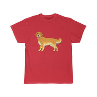 Golden Retriever Men's Short Sleeve Tee, S - 5XL, Preshrunk Cotton, Light Fabric, Relaxed Fit, FREE Shipping, Made in USA!!