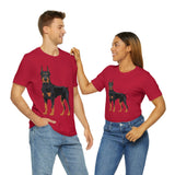 Doberman Pinscher Unisex Jersey Short Sleeve Tee