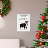 Australian Shepherd Premium Matte vertical posters, Multiple Sizes, Matte Finish, FREE Shipping, Made in USA!!